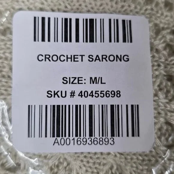 NWT Torrid Crochet Sarong Cover-Up M/L - Picture 4 of 5